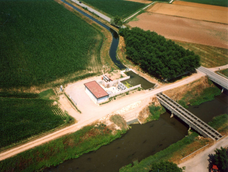Impianto di derivazione irrigua dal Canale Acque Alte, in Comune di Bozzolo.